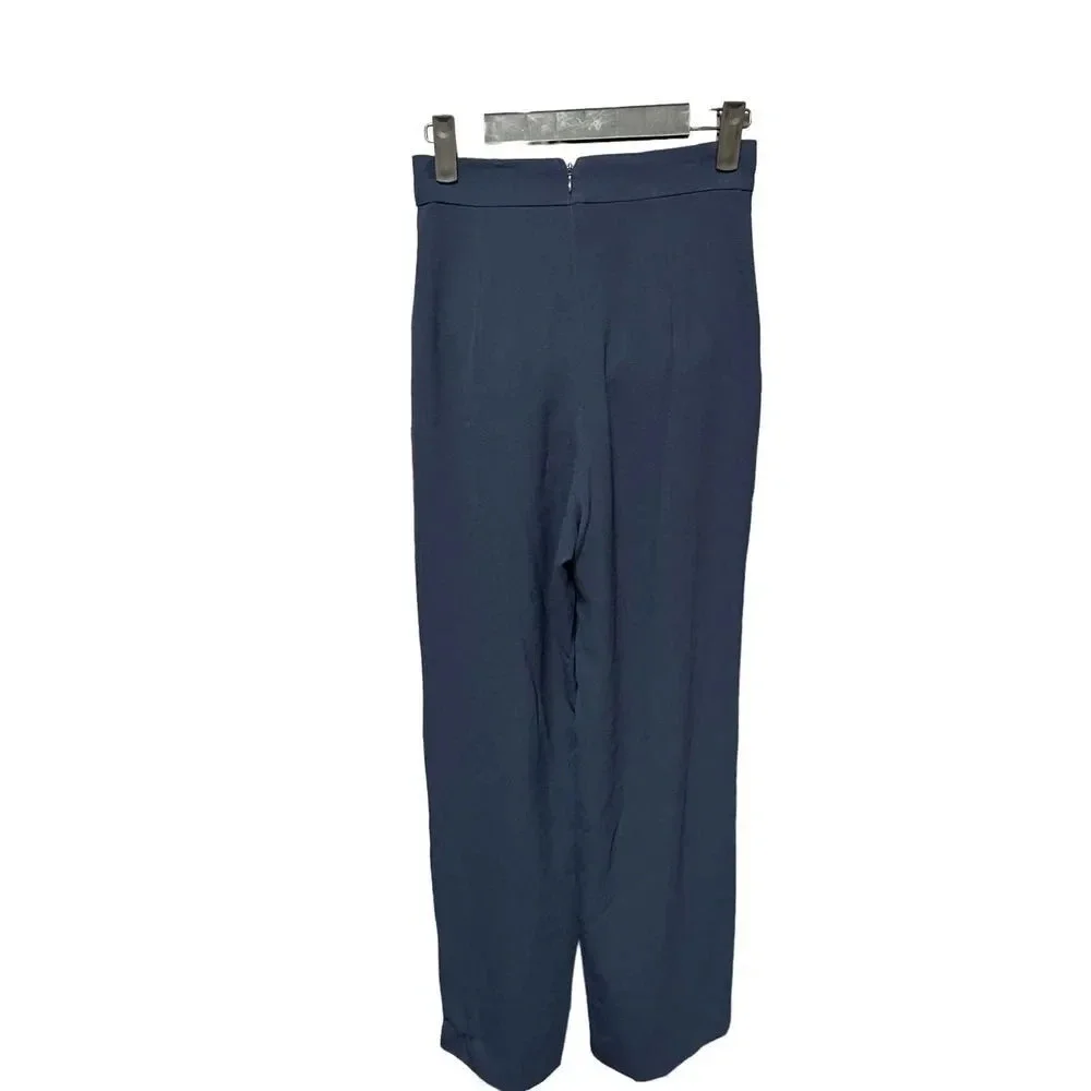 Dress The population Andreas Wrap Top & Wide Leg Pant Set - Picture 7 of 11